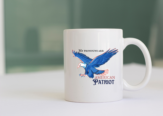 My Pronouns are American Patriot Mug