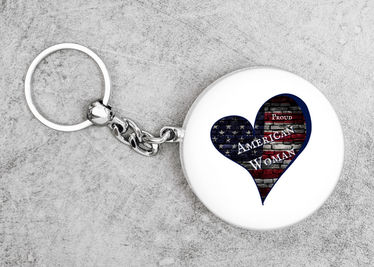 American Woman Keychain